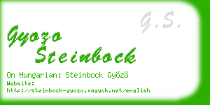 gyozo steinbock business card
